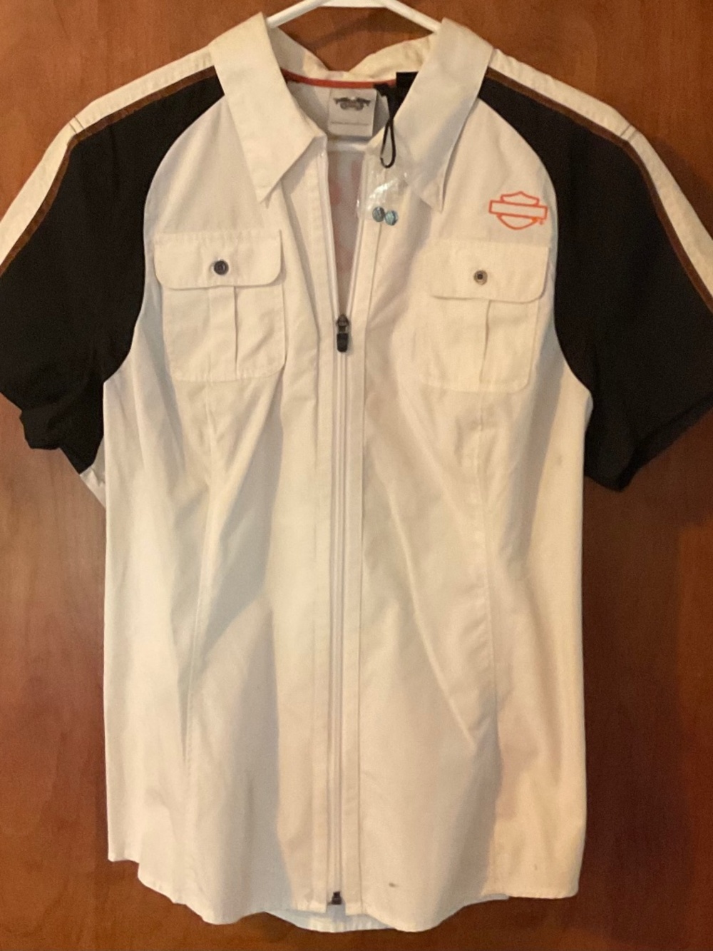 Harley Davidson Zip Up Collared Shirt